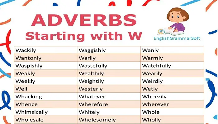 adverbs starting with W
