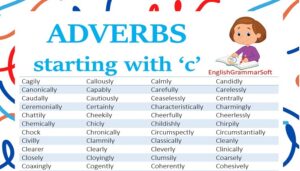 Adverbs Starting with ‘c’ (List & Example Sentences)