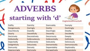 Adverbs Starting with D (List & 20 Examples)