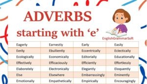 Adverbs Starting with E (List & 20 Examples)
