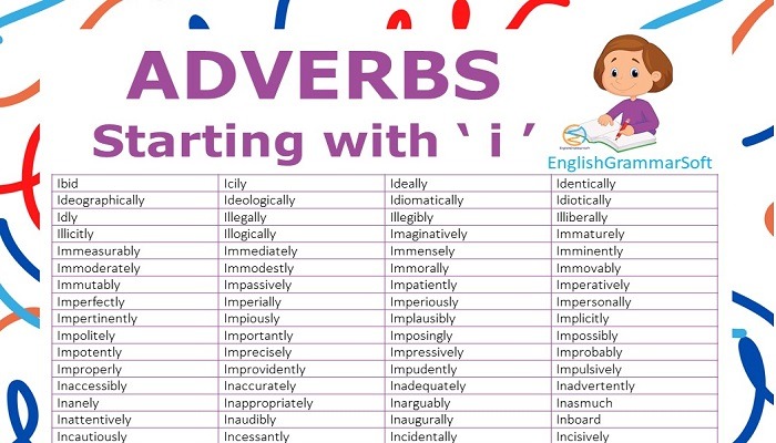 list of adverbs starting with i