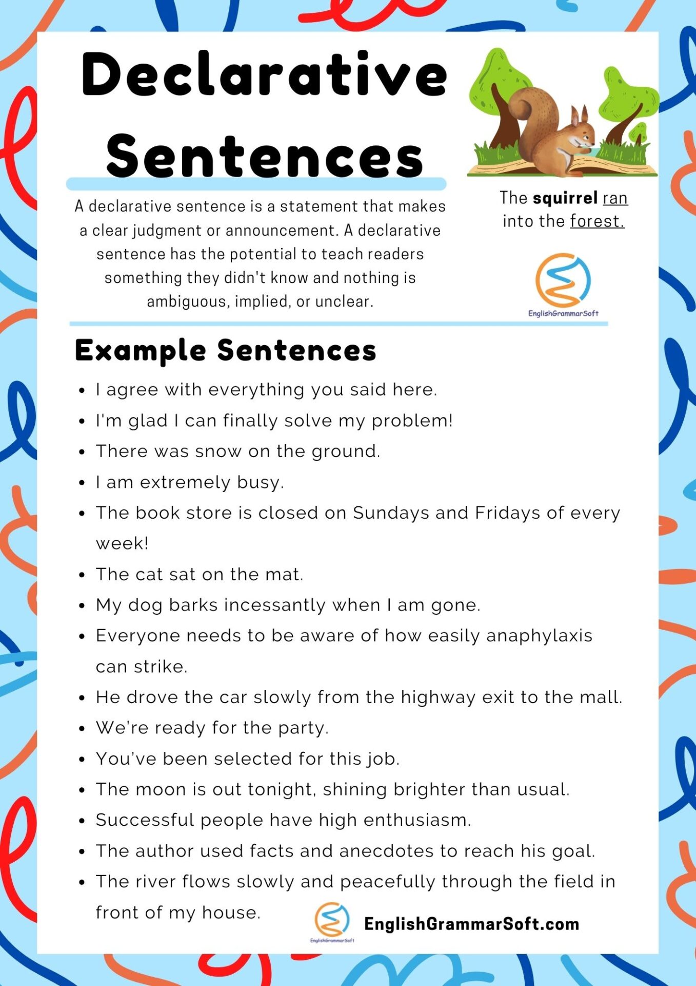 Declarative Sentence Examples