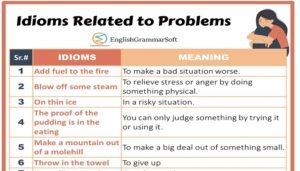 Useful English Idioms Related to Problems