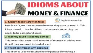 30 Idioms about Money and Finance (with Meaning)