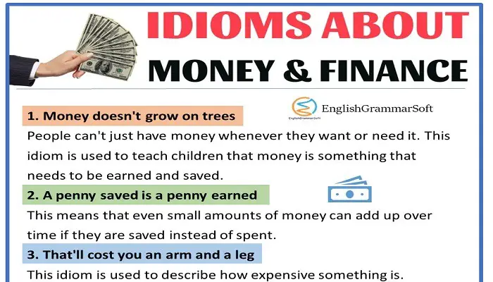 Idioms about Money and Finance with meaning