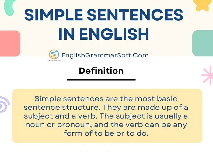 What are Simple Sentences in English