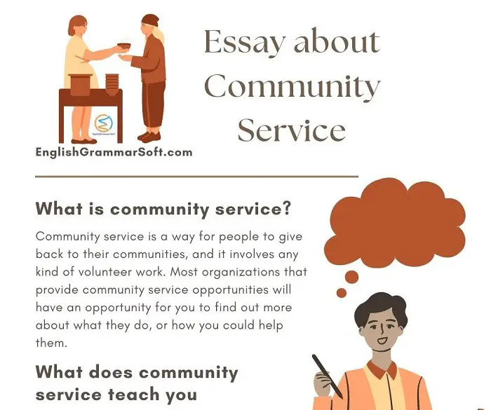 write a comprehensive report essay on the community service