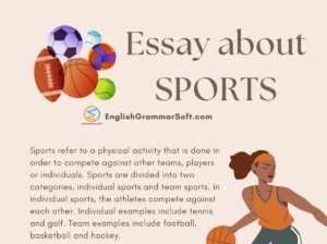 Essay about Sports: Why sports are important?