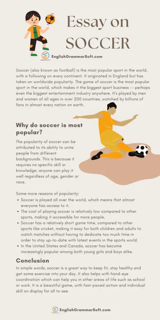 essay about soccer ball
