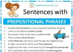 50 Sentences with Prepositional Phrases