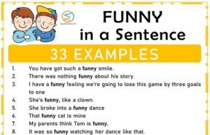 Funny in a Sentence (33 Examples)