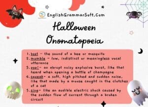 Halloween Onomatopoeia Examples