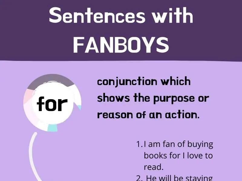 Examples of Sentences with FANBOYS