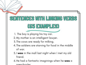 Sentences with Linking Verbs (65 Examples)