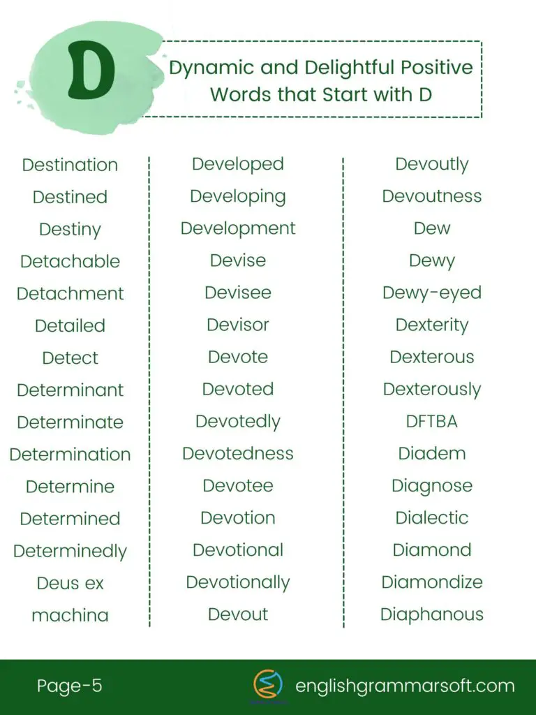 430 Positive Words that Start with D