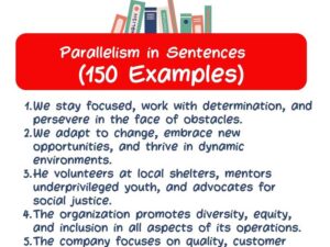 Parallelism in Sentences (150 Examples)