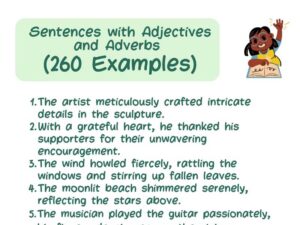 Sentences with Adjectives and Adverbs (260 Examples)