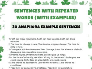 Sentences with Repeated Words (With Examples)