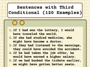 Sentences with Third Conditional (120 Examples)